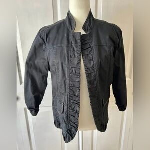 chicos blazer woman size 1 jacket coat